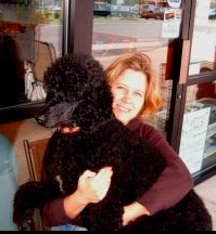 Heidi with black standard Ladybug, circa 2000